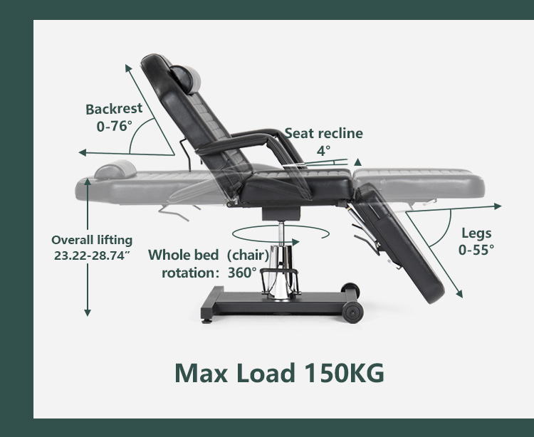 液壓泵紋身按摩床 液壓泵紋身按摩床